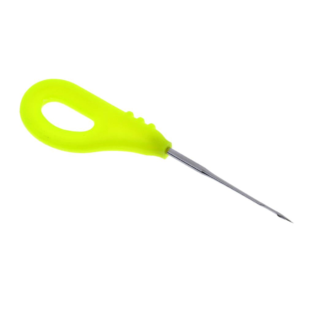 Stainless Steel Baiting Needle Tool Carp Fishing Boilie Needles Drill Yellow