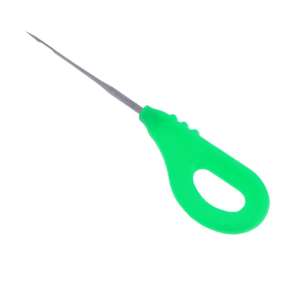 Stainless Steel Baiting Needle Tool Carp Fishing Boilie Needles Drill Green