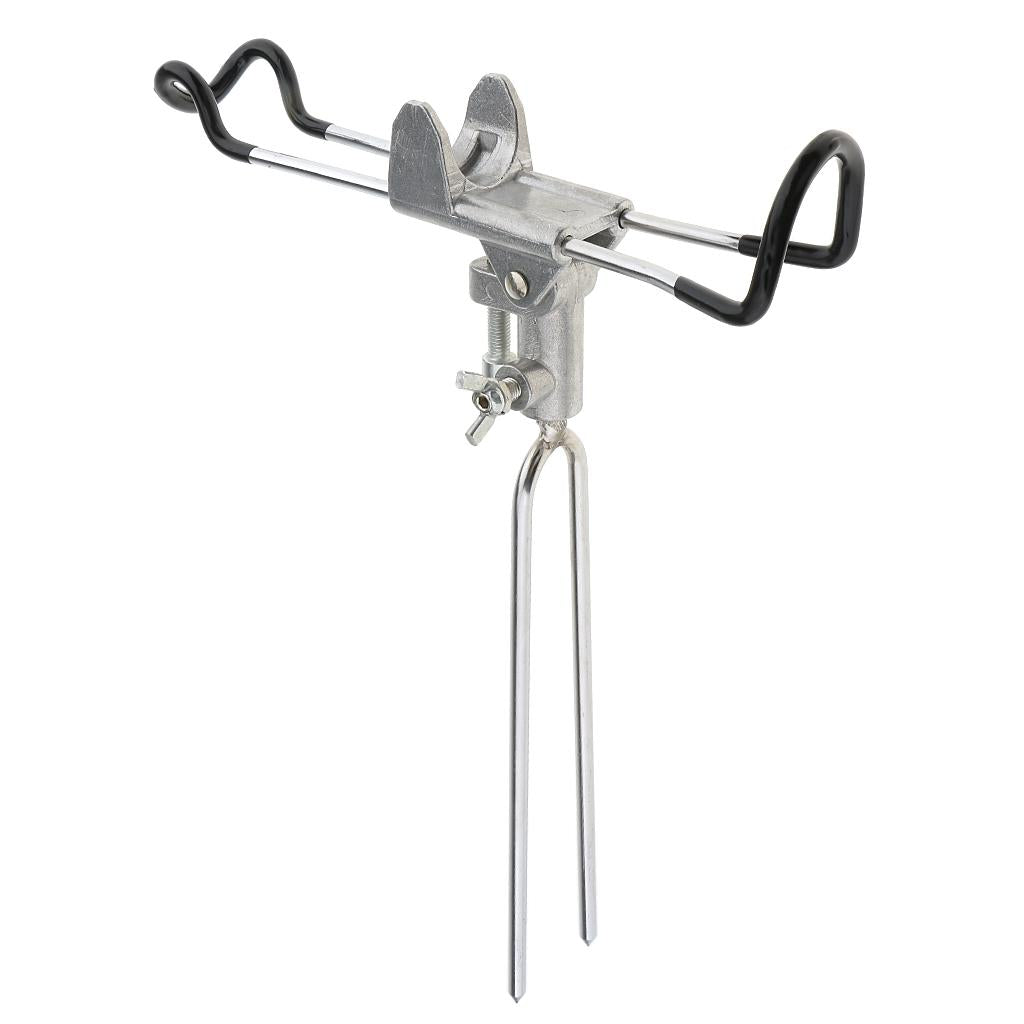Stainless Steel Adjustable Ground Insert Fishing Rod Holder Bracket Model D