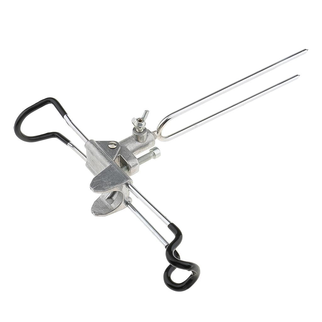 Stainless Steel Adjustable Ground Insert Fishing Rod Holder Bracket Model D