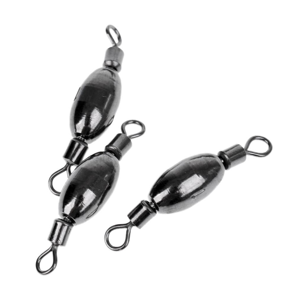 2x3Pc Fishing Barrel Swivels Quick Sinkers Sea Course Barell Rig swivels 2.1g