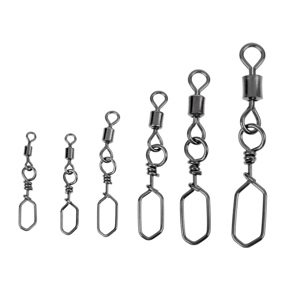 Strong Fishing Swivels Snap Stainless Steel Fishing Swivels Snap Tackles 10