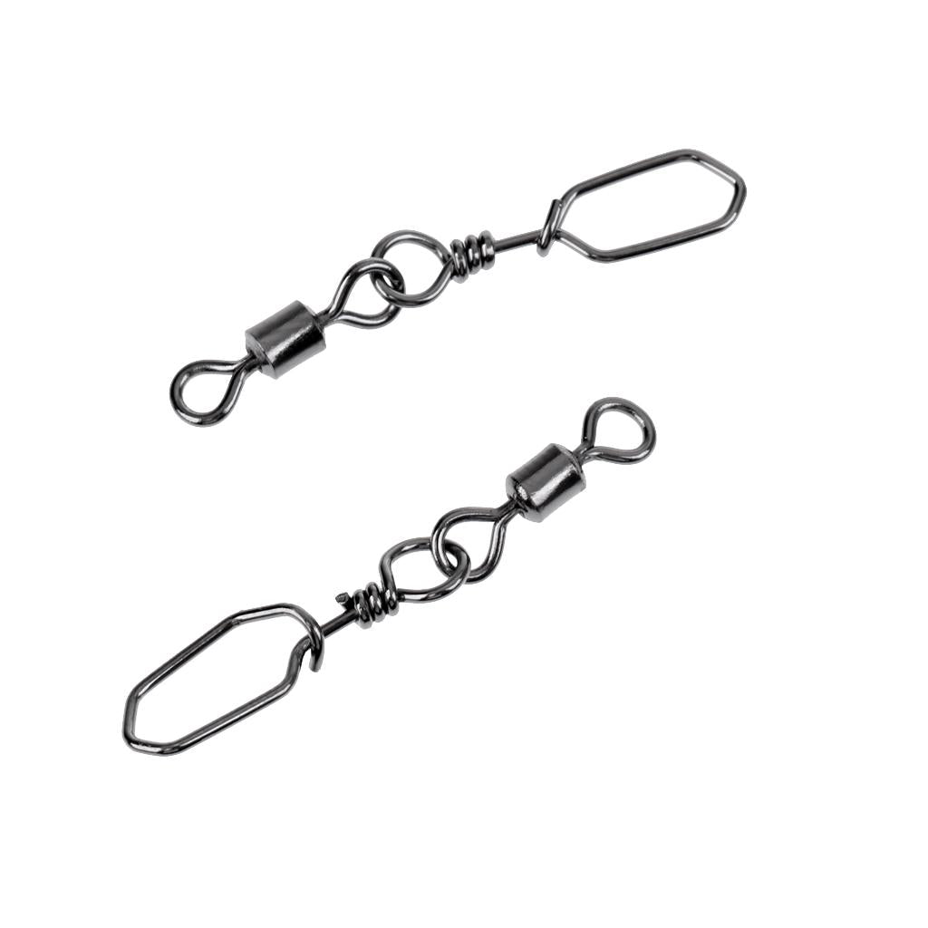 Strong Fishing Swivels Snap Stainless Steel Fishing Swivels Snap Tackles 10