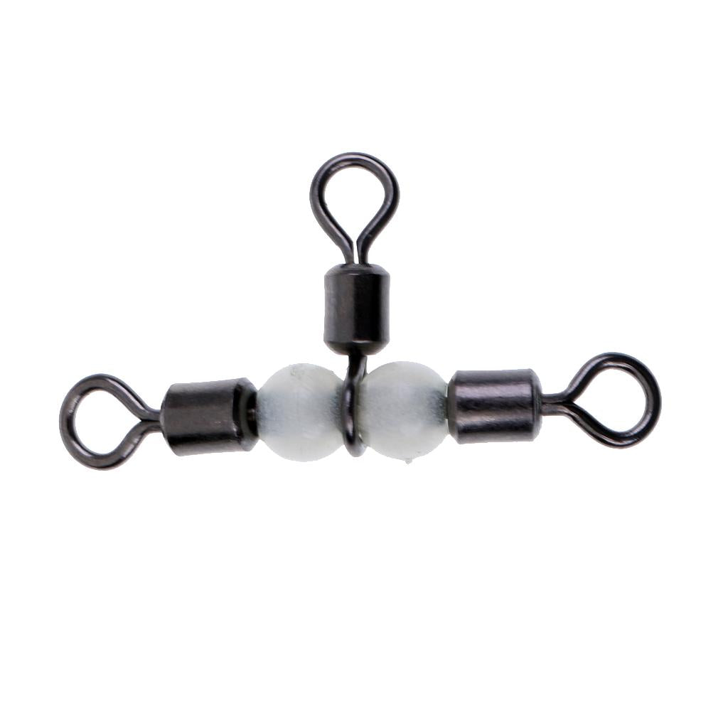 Stainless 3-WAY Terminal Tackle Rolling T Swivel Lure Fishing Tool 28mm