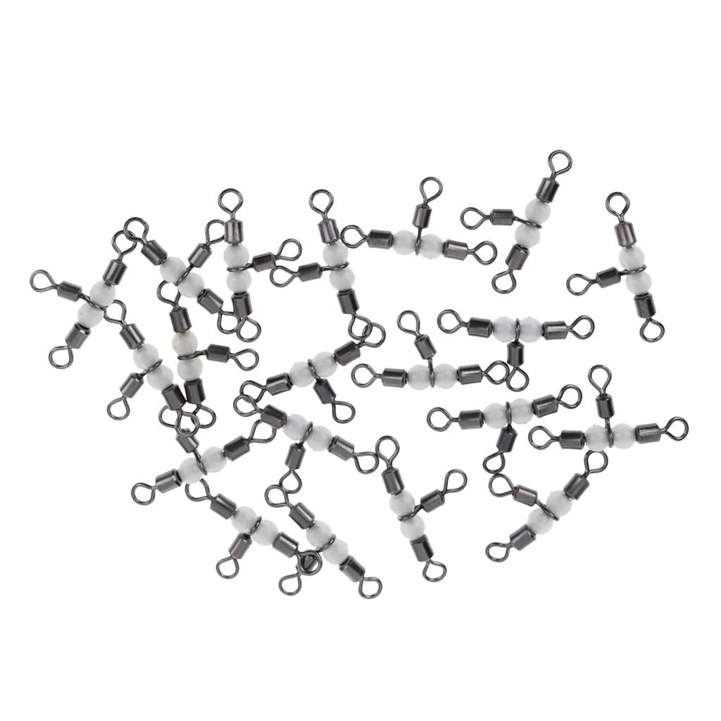 Stainless 3-WAY Terminal Tackle Rolling T Swivel Lure Fishing Tool 33mm