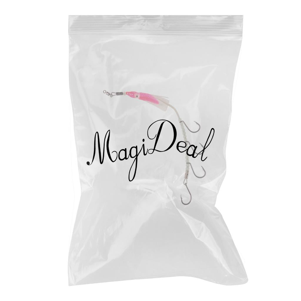 Fish Hooks Flasher Rig Saltwater Fishing Hooks Luminous Multicolor Random