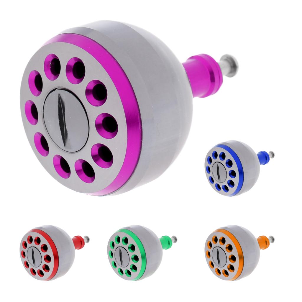 CNC Metal Fishing Reel Handle Ball Knob for S/D/A Spinning Reel 33mm Green