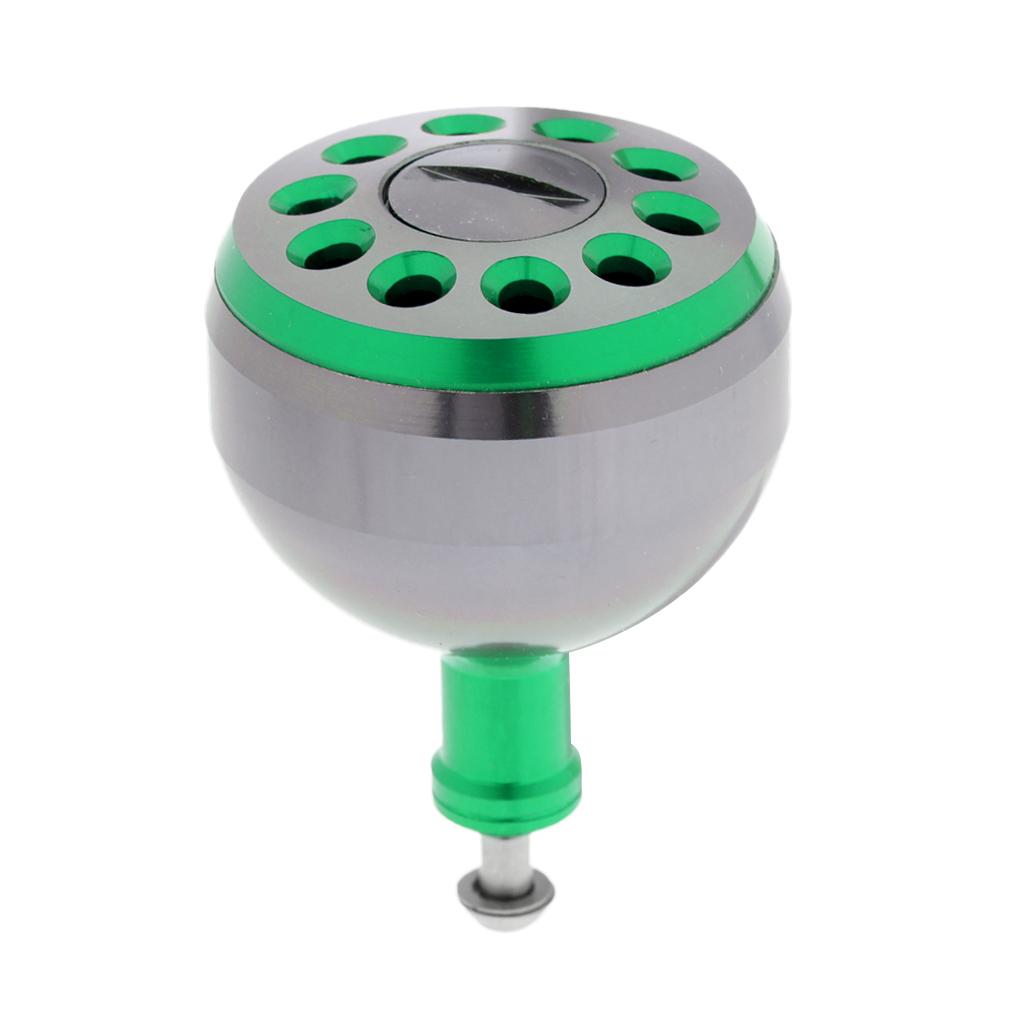 CNC Metal Fishing Reel Handle Ball Knob for S/D/A Spinning Reel 33mm Green