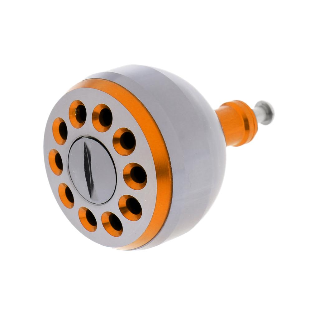 CNC Metal Fishing Reel Handle Ball Knob for S/D/A Spinning Reel 38mm Gold