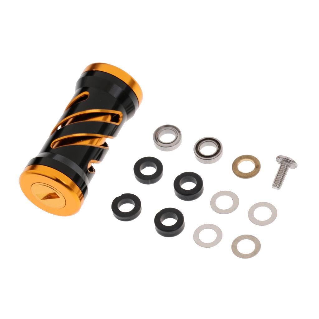 Fishing Reel Handle for Baitcasting Metal Fishing Reel Rocker Black gold