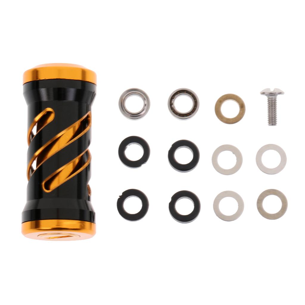 Fishing Reel Handle for Baitcasting Metal Fishing Reel Rocker Black gold