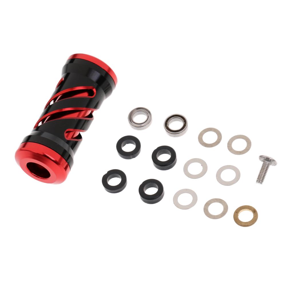 Fishing Reel Handle for Baitcasting Metal Fishing Reel Rocker Black red