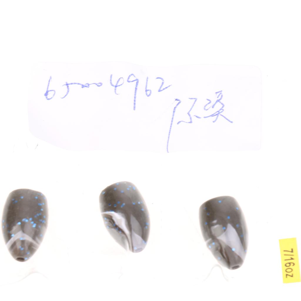 Fishing Copper Alloy Flipping Weight Bass Sinker 12.4g 3Pcs Brown