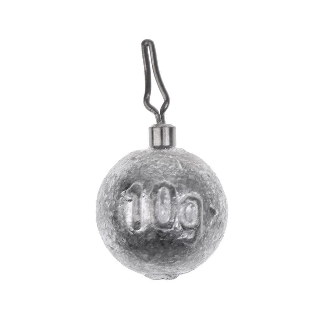 Lead Fishing Sinkers Lead Round Balls weights Quick Insert Lead Sinker 10g