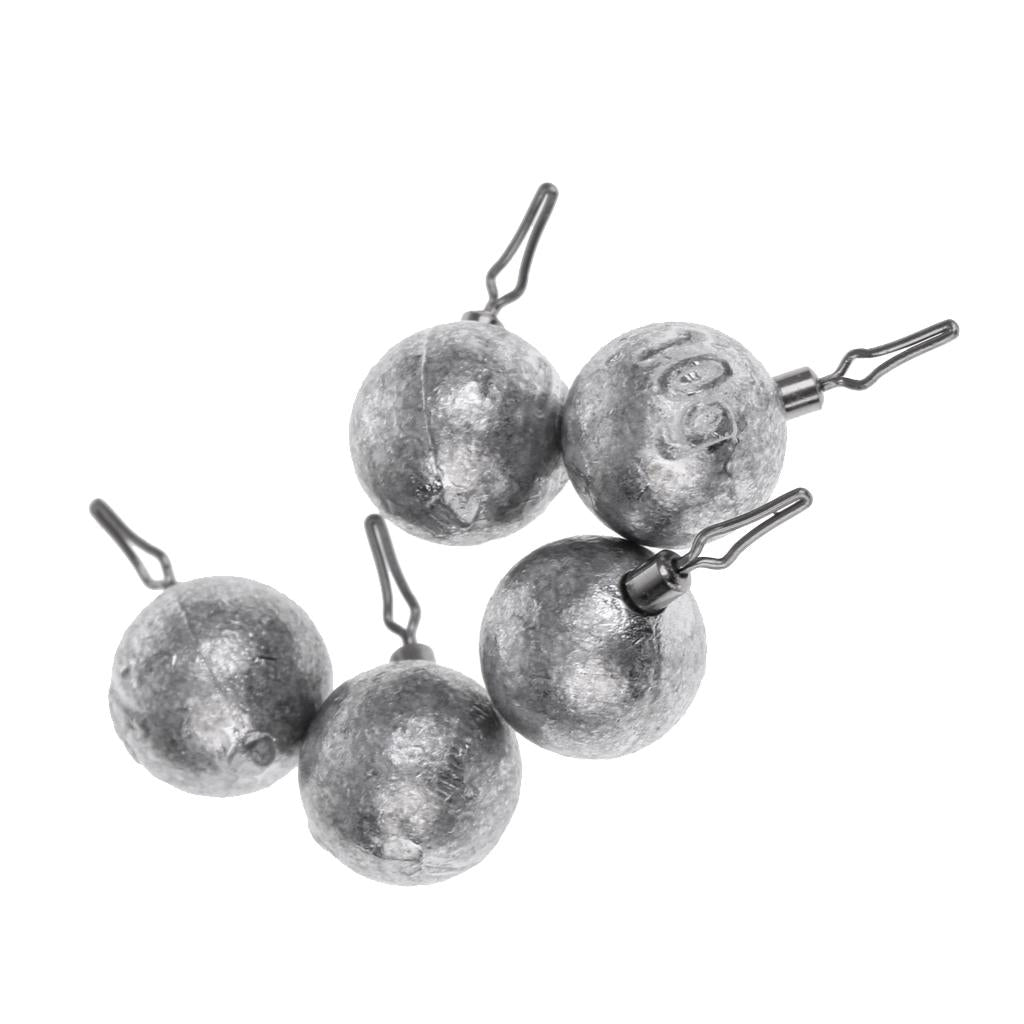 Lead Fishing Sinkers Lead Round Balls weights Quick Insert Lead Sinker 10g