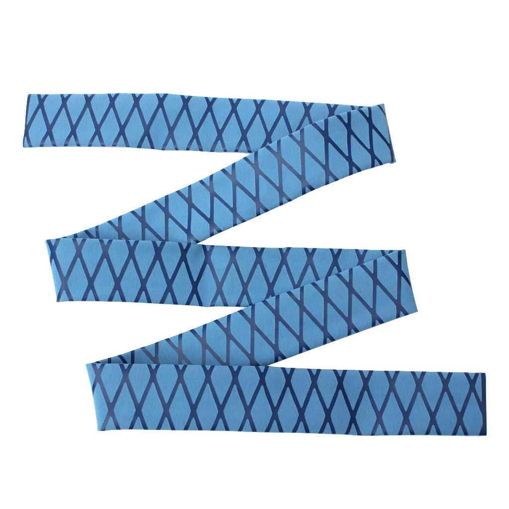 Non Slip Textured X-Tube Heat Shrink Tubing Fishing Rod Grips 18mm Blue