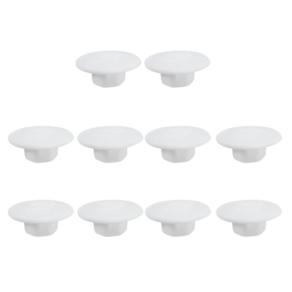 4x10pcs Hex Socket Allen Bolt Screw Hexagon Head Cover Cap Protector M5 White