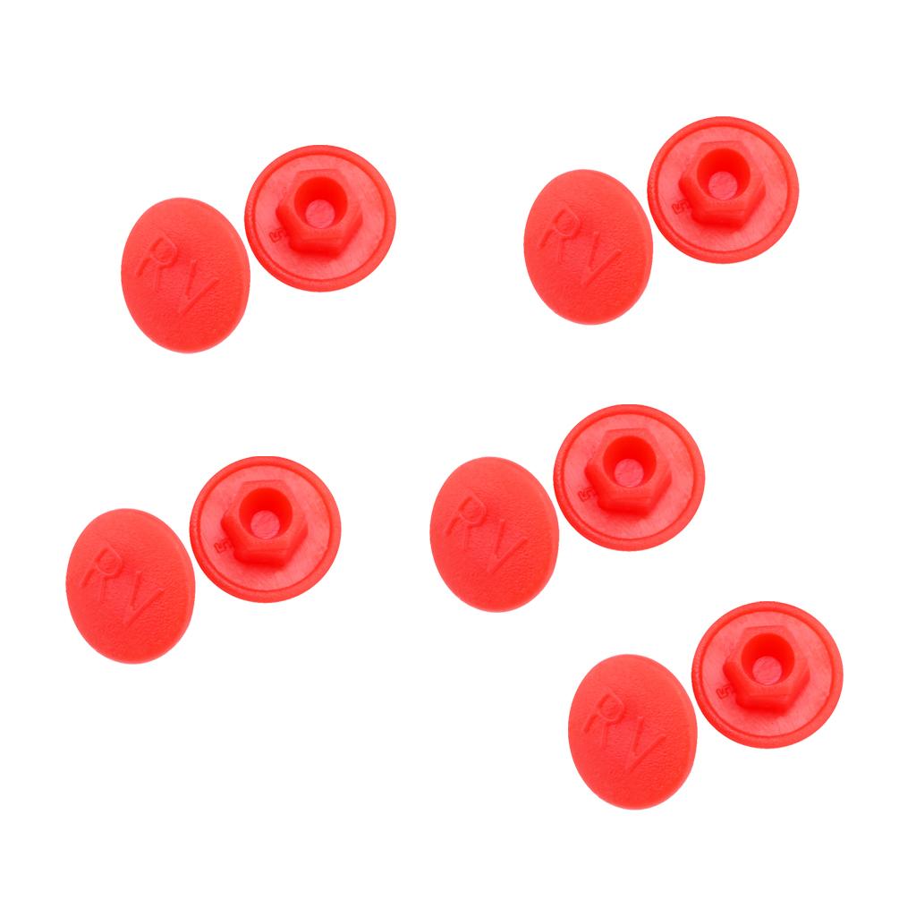 4x10pcs Hex Socket Allen Bolt Screw Hexagon Head Cover Cap Protector M5 Red