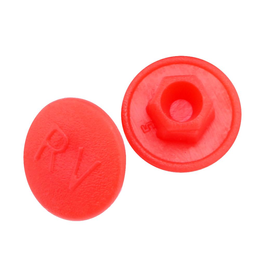 10pcs Hex Socket Allen Bolt Screw Hexagon Head Cover Cap Protector M5 Red
