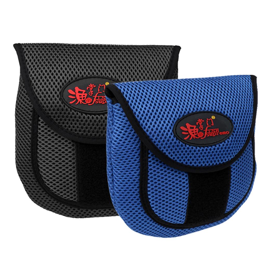 Portable Bait casting Fishing Reel Protective Case Cover Storage Bag Black
