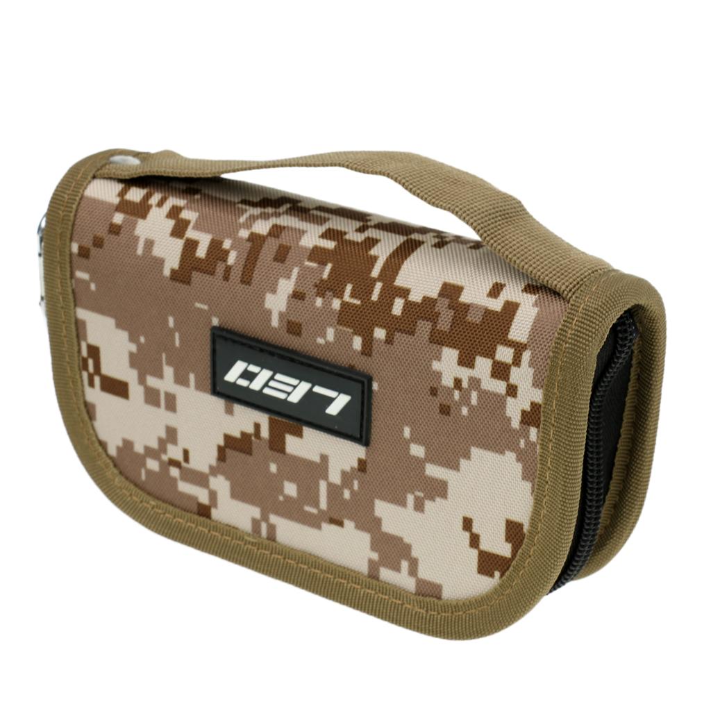 Fishhooks Spinners Storage Bag EVA Liner Fishing Lures Spoon Bag Urban Camo
