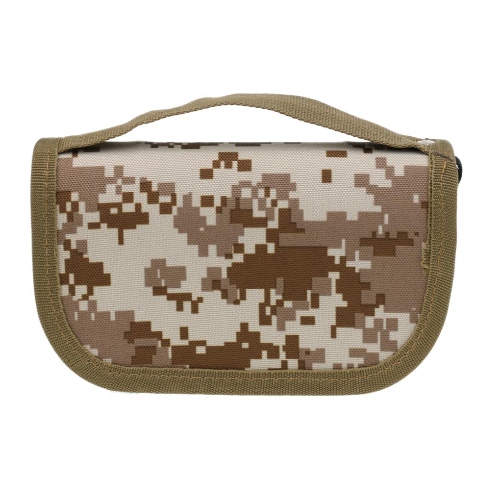 Fishhooks Spinners Storage Bag EVA Liner Fishing Lures Spoon Bag Urban Camo