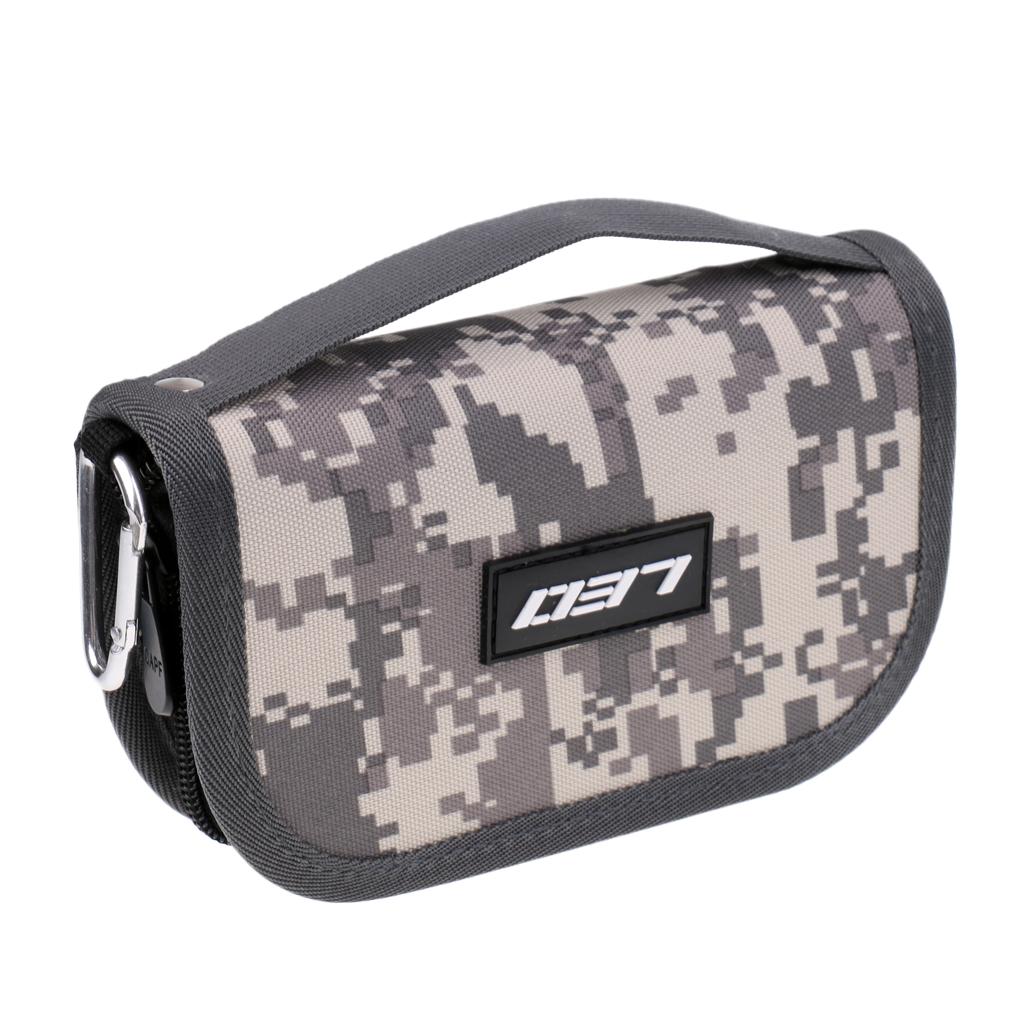 Fishhooks Spinners Storage Bag EVA Liner Fishing Lures Spoon Bag Desert Camo