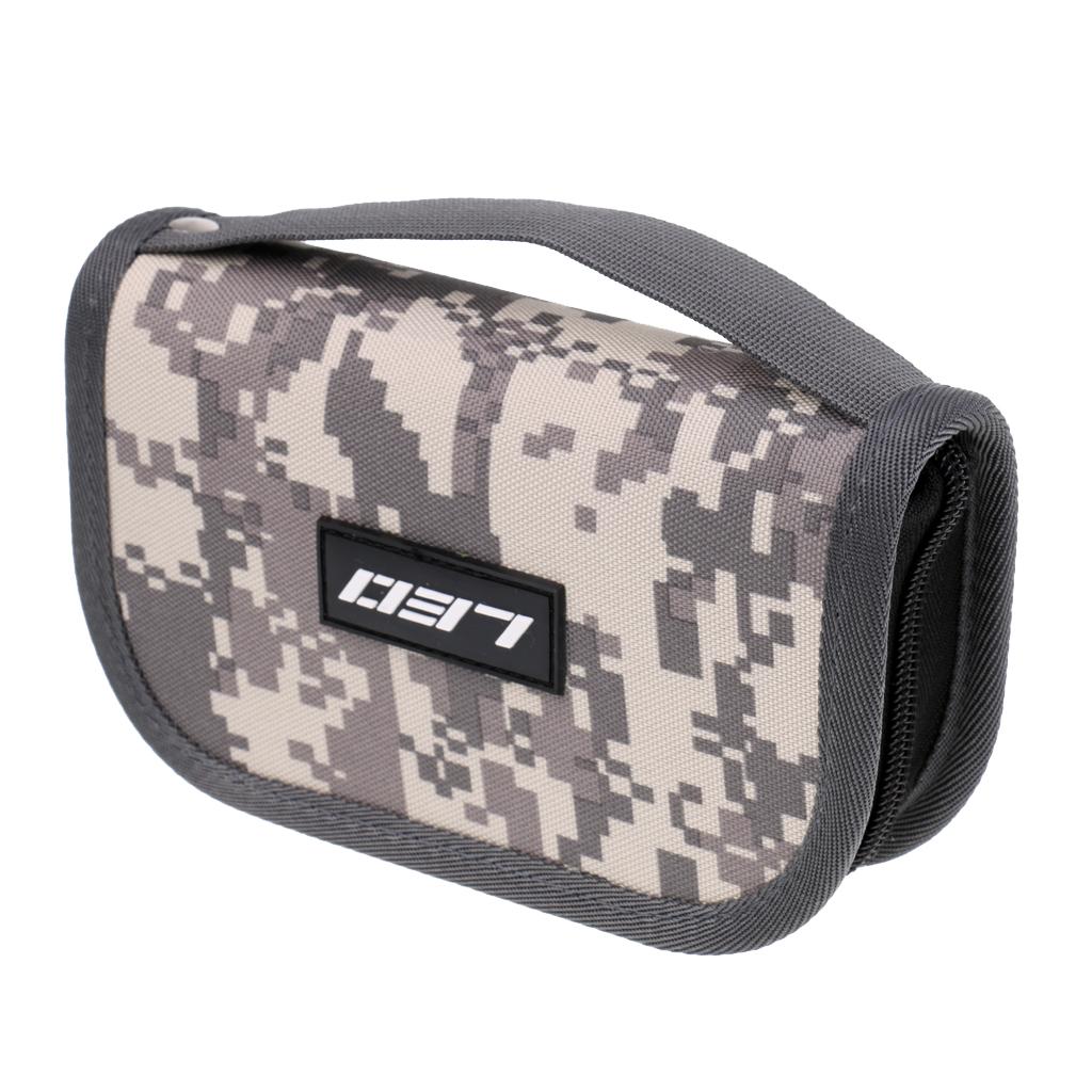 Fishhooks Spinners Storage Bag EVA Liner Fishing Lures Spoon Bag Desert Camo