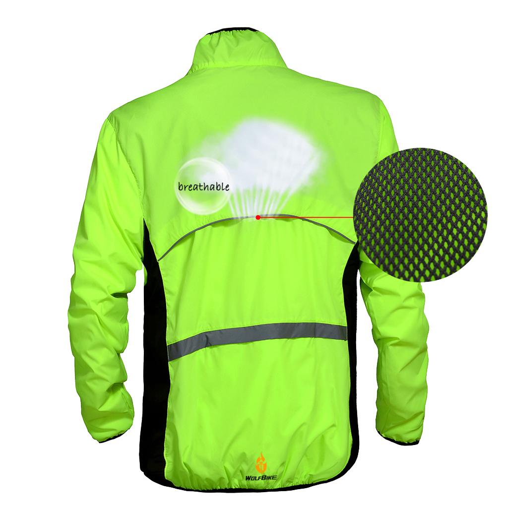 Bicycle Cycling Jacket Sports Clothing Windproof Coats Jersey S Green