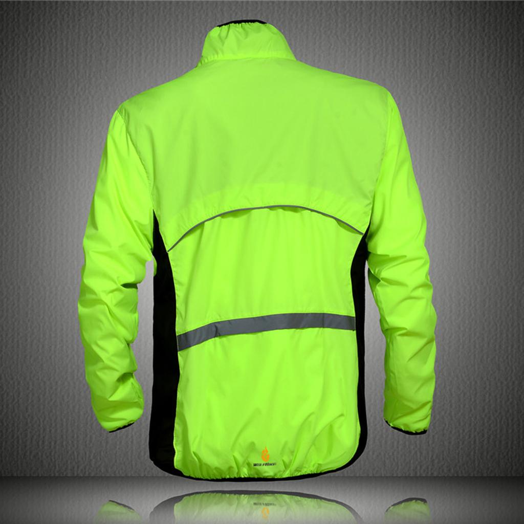 Bicycle Cycling Jacket Sports Clothing Windproof Coats Jersey S Green