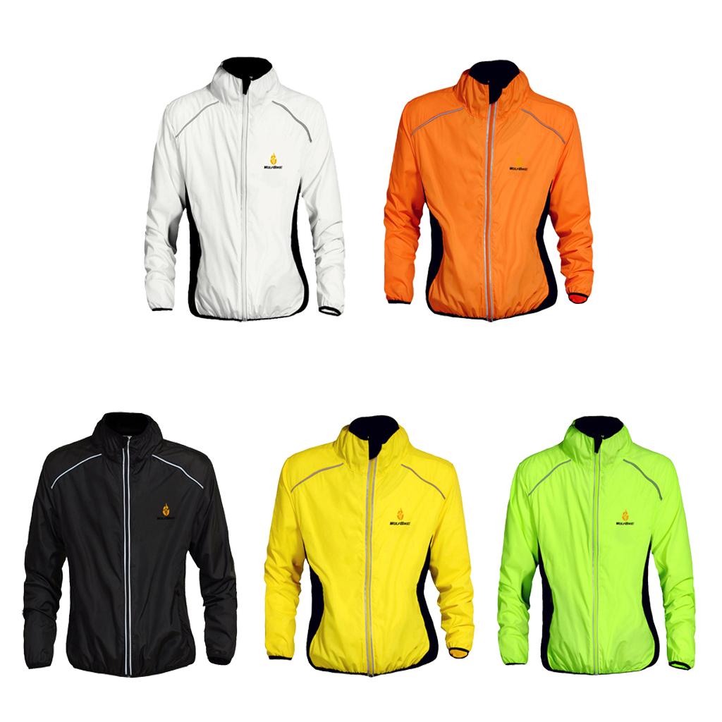 Bicycle Cycling Jacket Sports Clothing Windproof Coats Jersey XL White