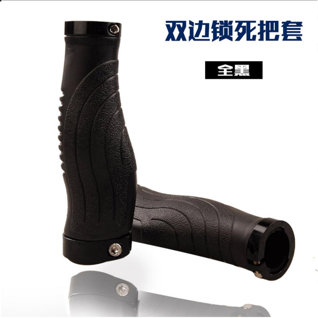 Bicycle Handlebar Bar Rubber End Grips Bicycle Set Soft Rubber Bar End Grips