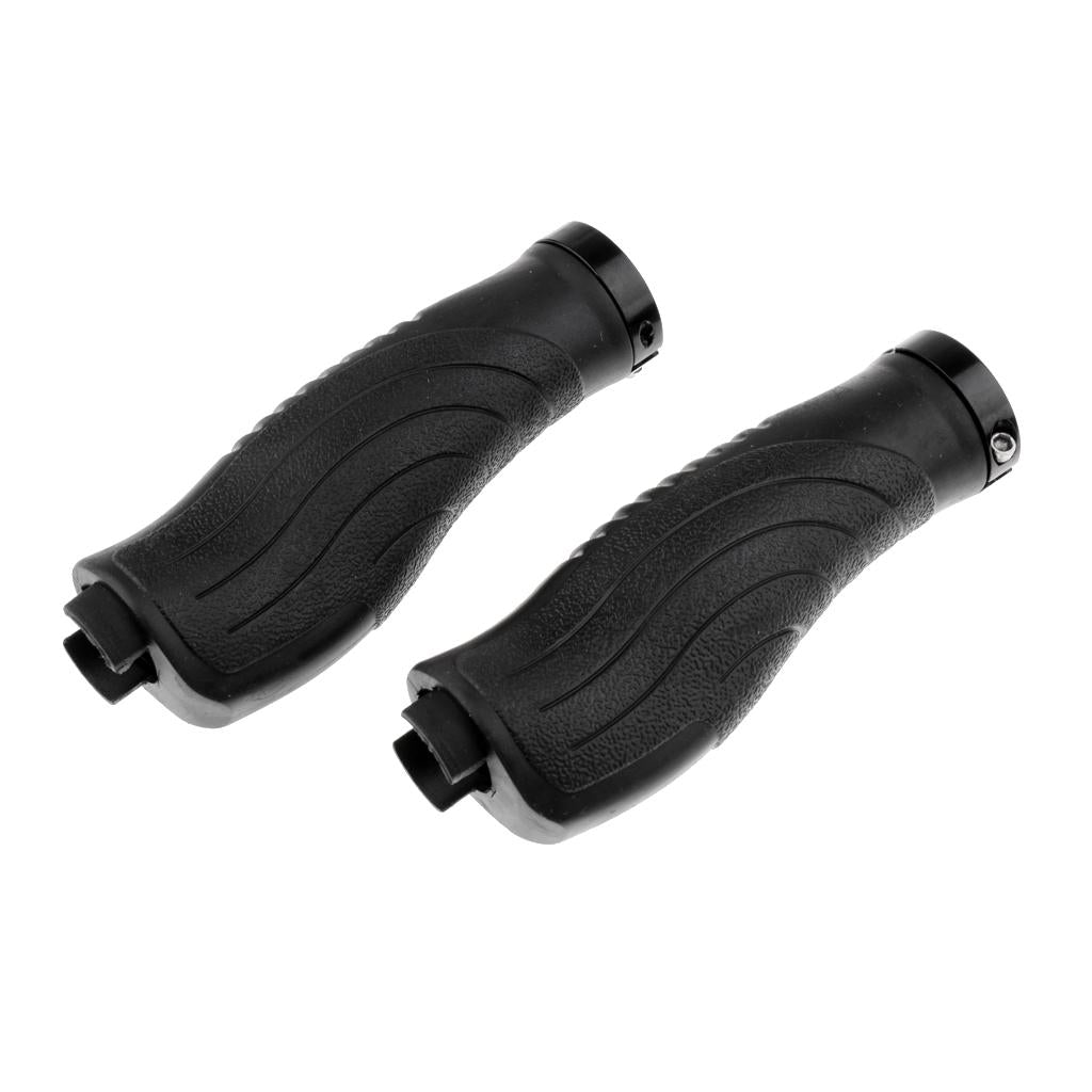 Bicycle Handlebar Bar Rubber End Grips Bicycle Set Soft Rubber Bar End Grips