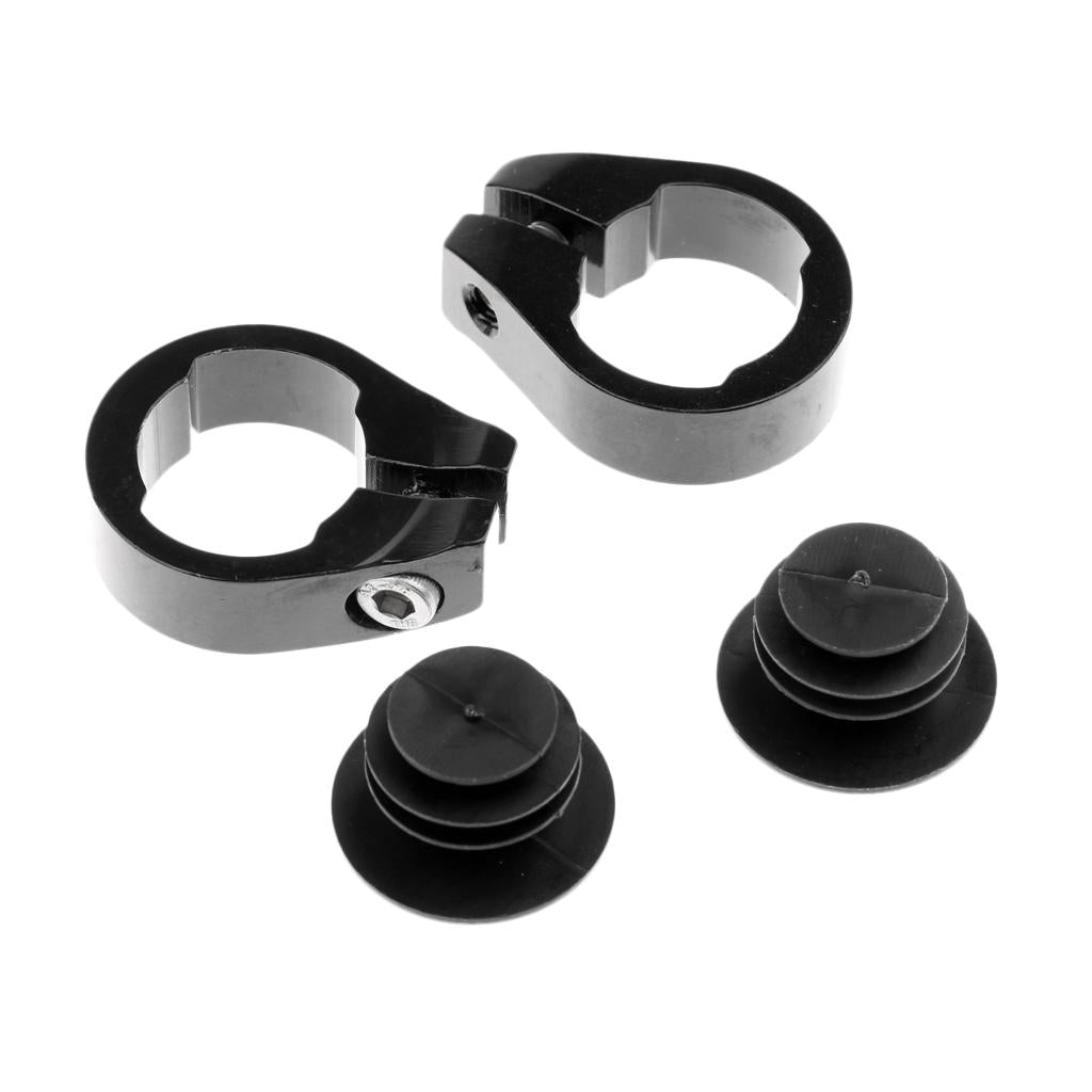 Bicycle Handlebar Bar Rubber End Grips Bicycle Set Soft Rubber Bar End Grips