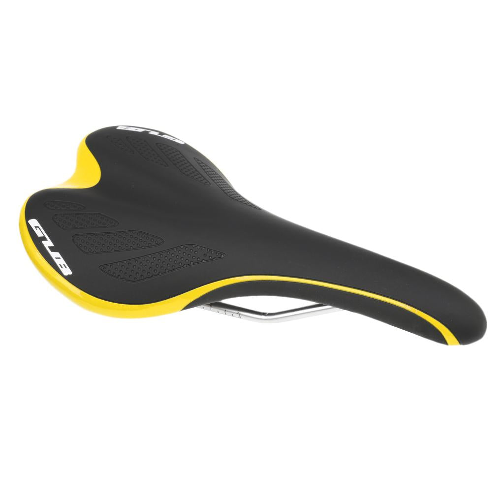 Unisex Bicycle Saddle Cycling MTB Road Bike Front Seat Cushion Black yellow