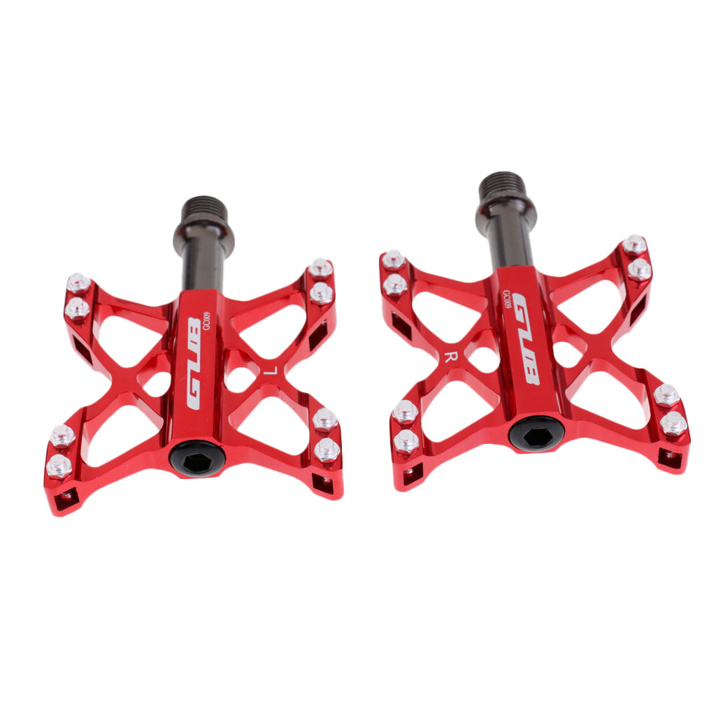 Mountain Bike MTB BMX Pedals Bicycle Platform Pedals Sealed Bearing Red