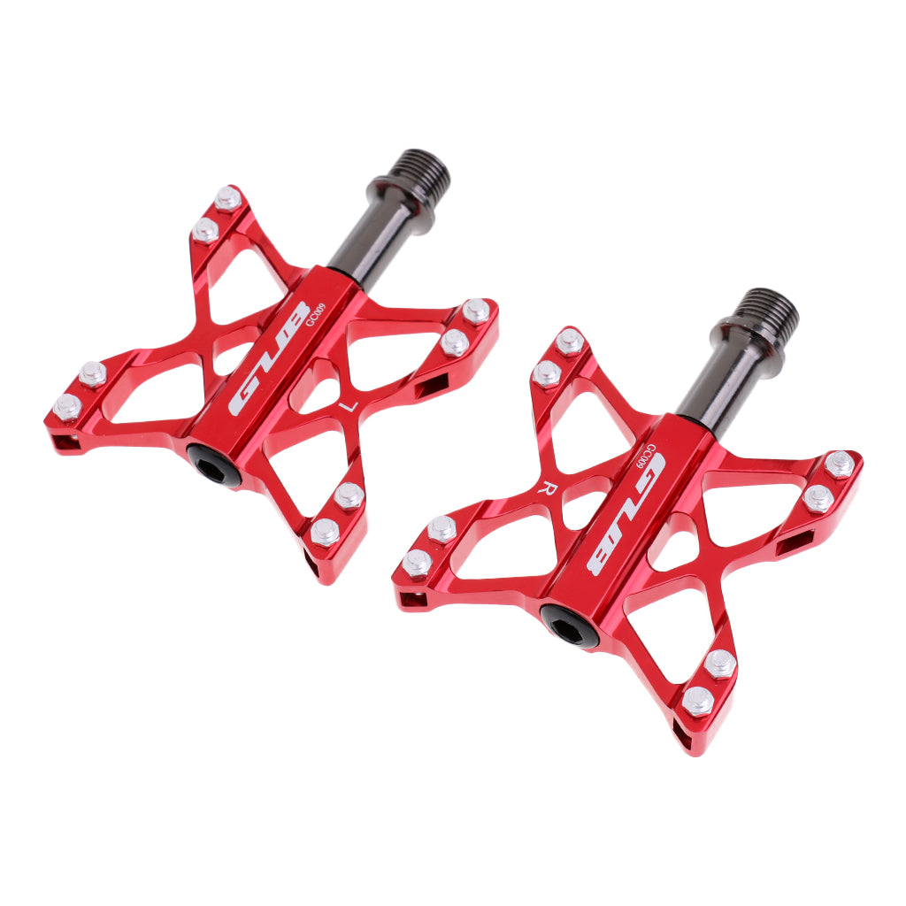 Mountain Bike MTB BMX Pedals Bicycle Platform Pedals Sealed Bearing Red