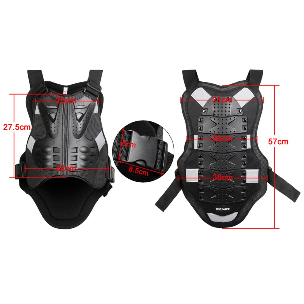Motorcycle Motocross Body Protection Vest Back Support Spine Chest Protector