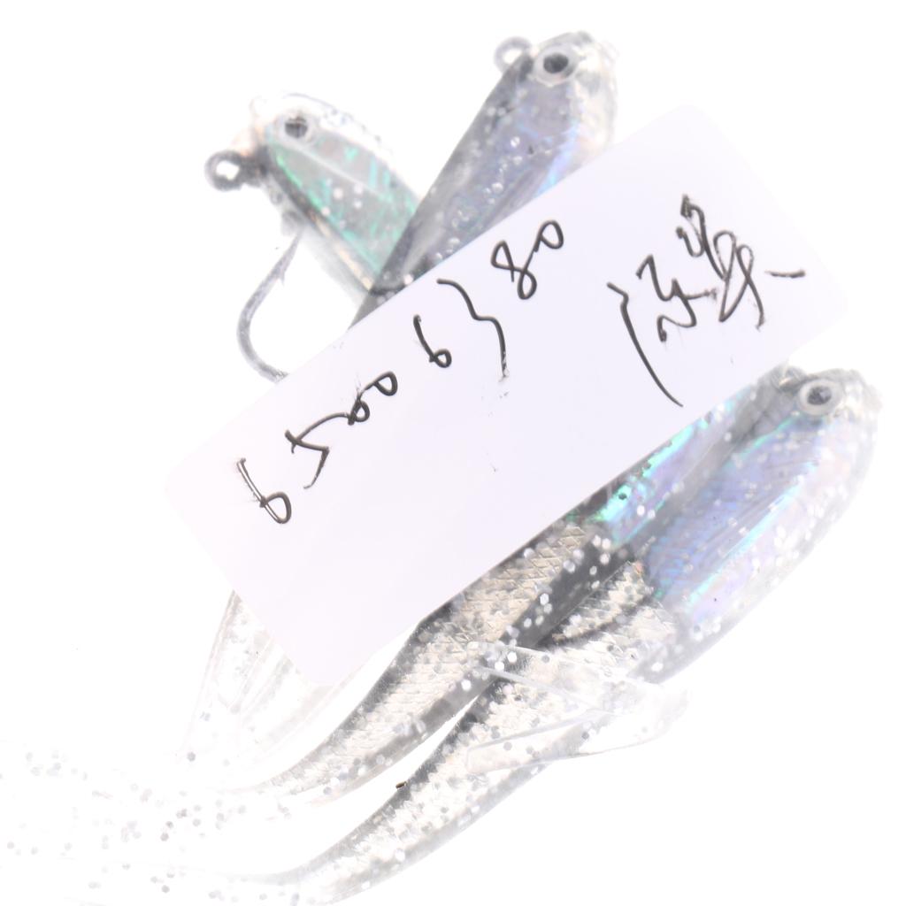 Vivid Minnow Fishing Lures Soft Baits 3D fish eye Artificial Baits 5pcs