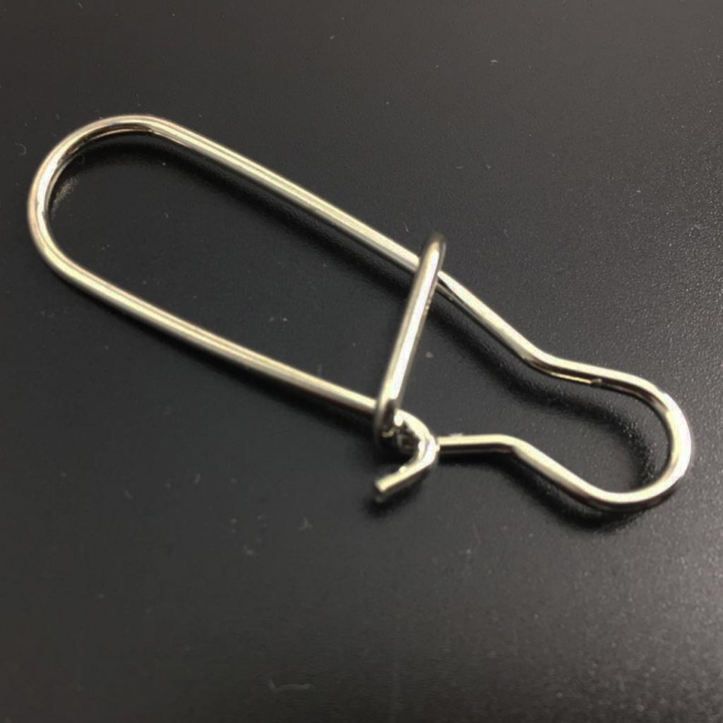 100pcs Nice Fastlock Snap Stainless Steel Fishing Duo-lock Snaps Hooks 4#