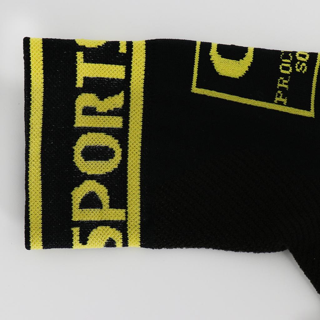 Cycling Socks Sports Running Basketball Anti-Sweat Breathable Socks L Black