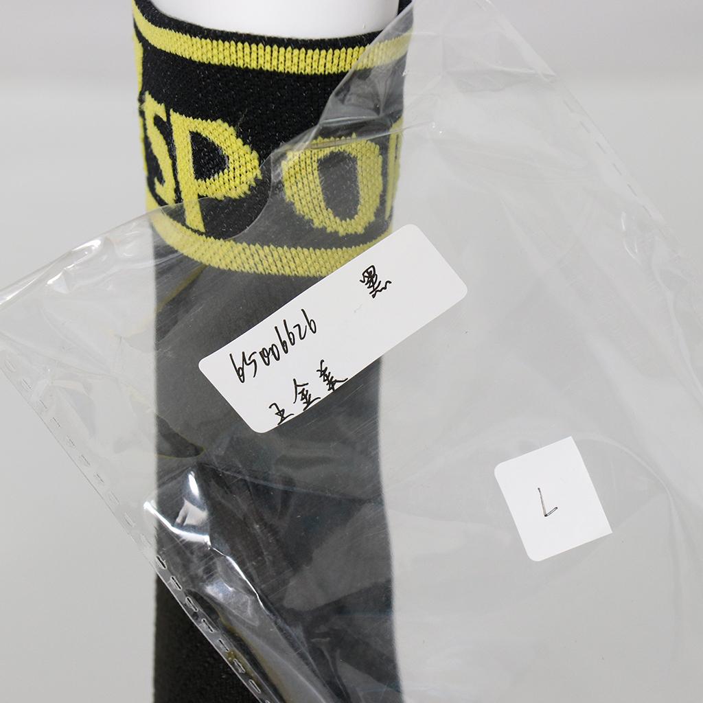 Cycling Socks Sports Running Basketball Anti-Sweat Breathable Socks L Black