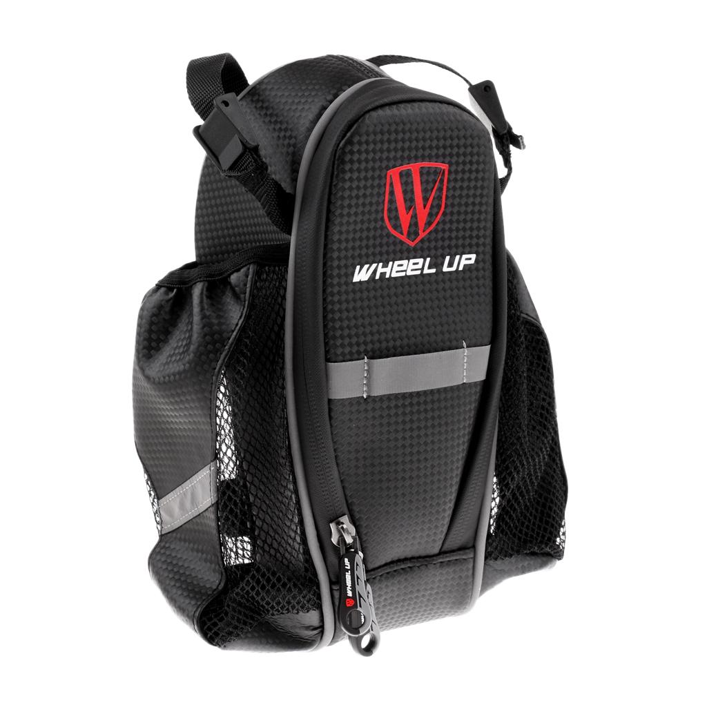 Mountain Road Bike Tail Pouch Road Bicycle Cycling Seat Saddle Bag Black