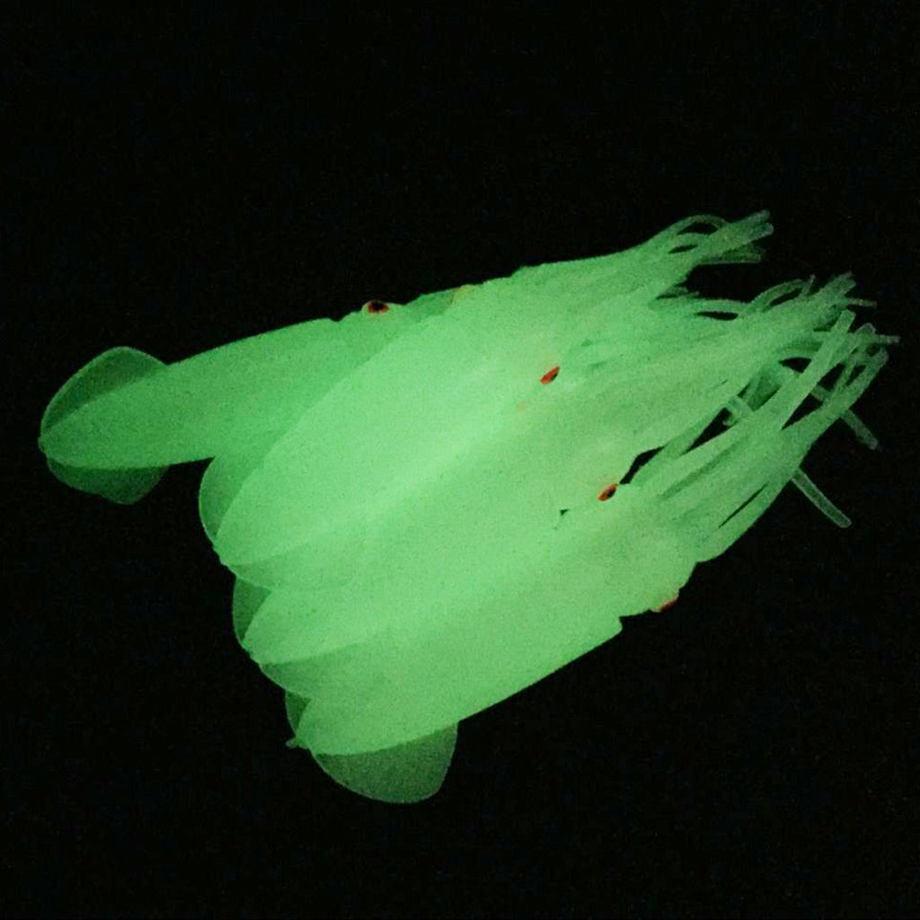 8pcs Squid Lure Skirt Luminous Bait Saltwater Soft Fishing Lures Accessories
