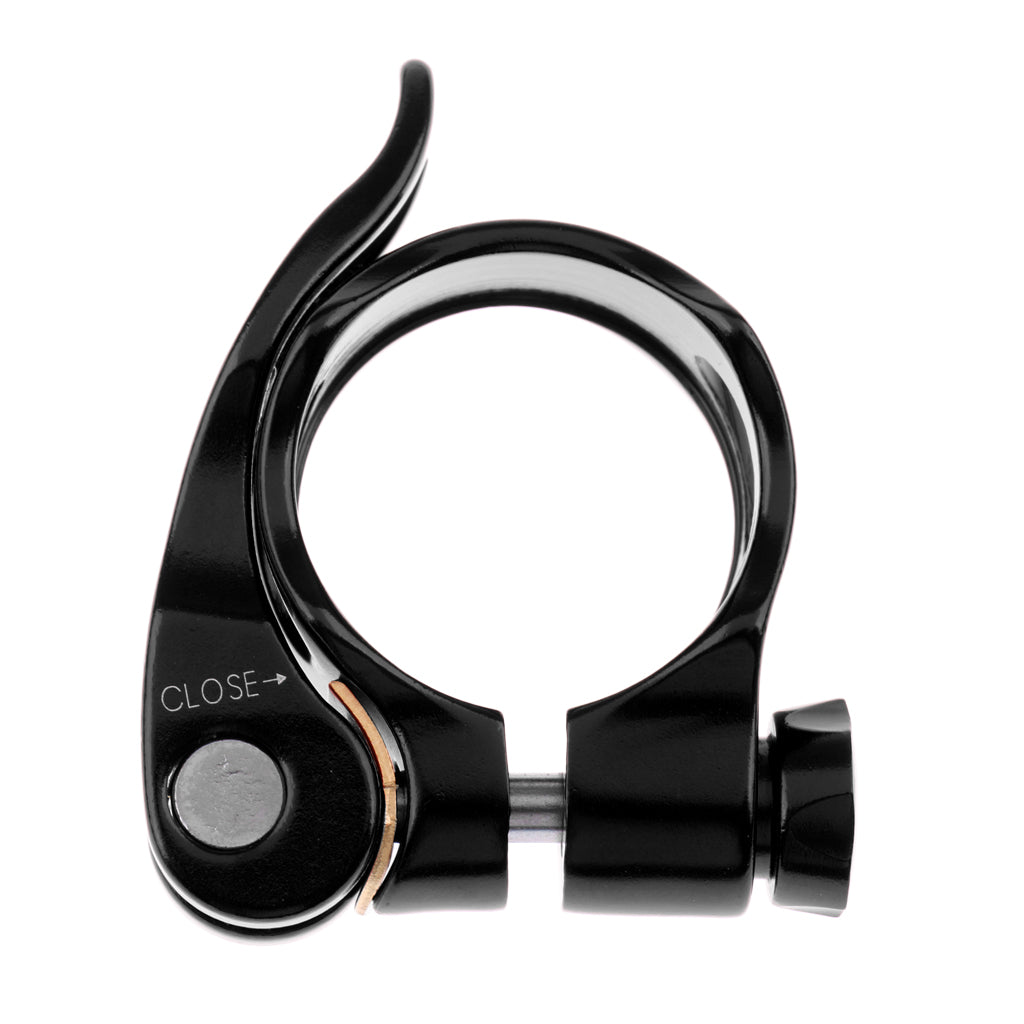 Bike Bicycle Seatpost Clamp 31.8mm Quick Release Seat Post Clamp Black
