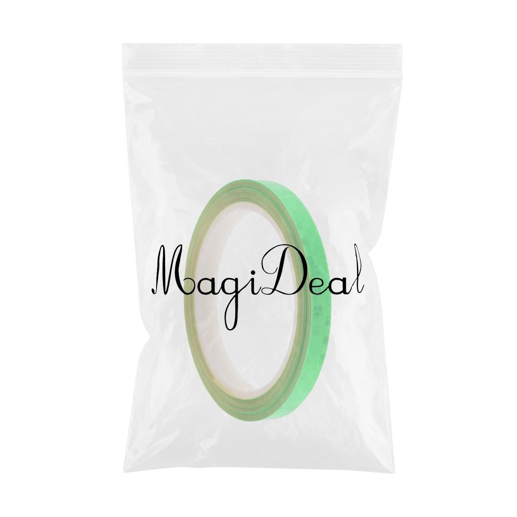 Bike Reflective Wheel Stickers Bicycle Cycling Reflector Tape Green