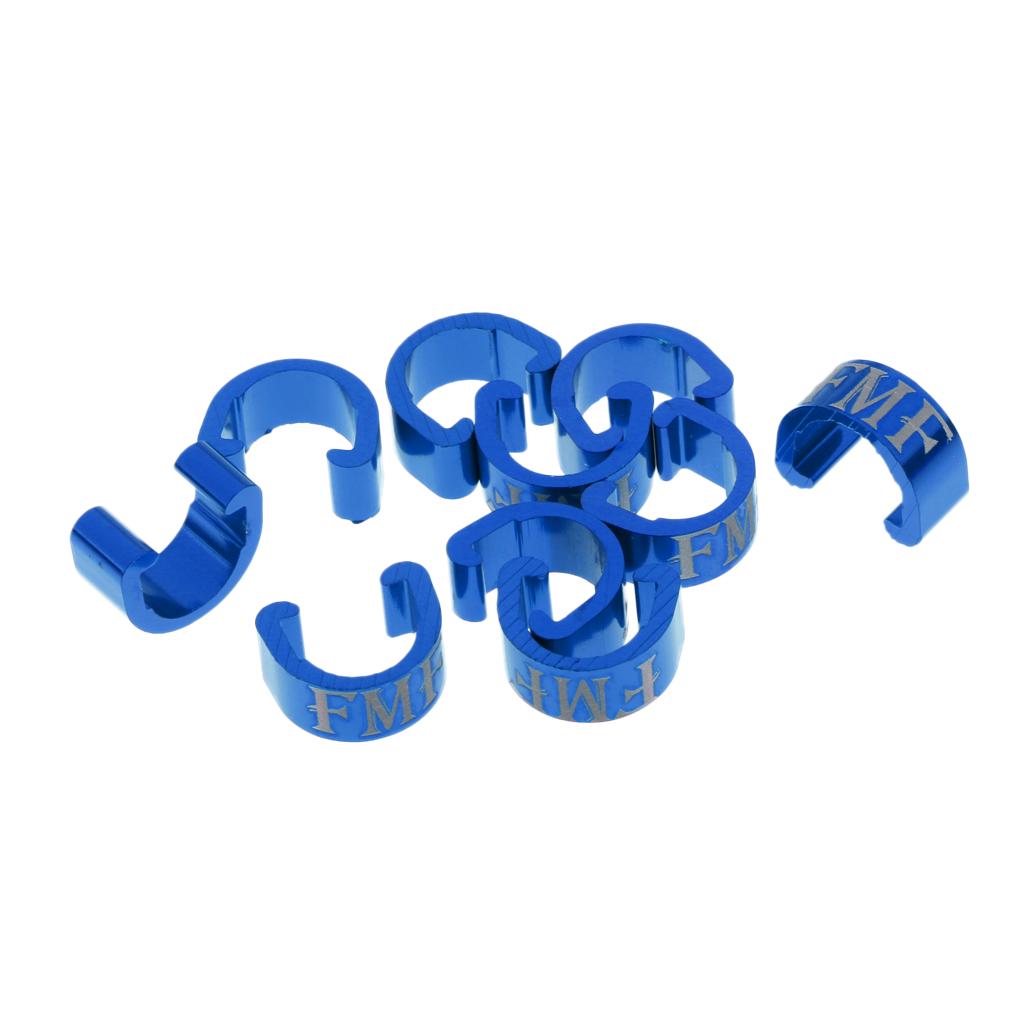50Pcs Aluminium Mountain Bike Cabe C-Clip Buckles Housing Hose Cable Guides