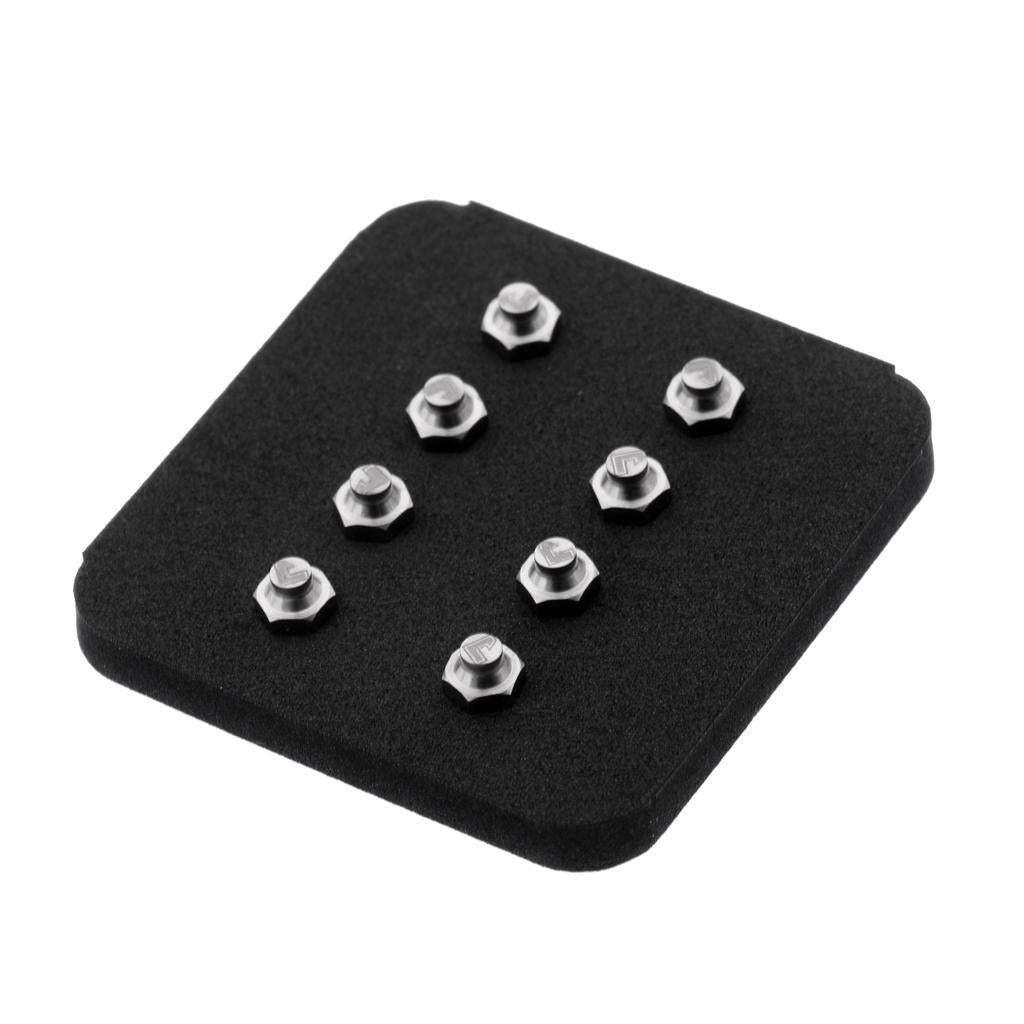 Cycling Bike Bicycle Pedal Screws Skid-Proof Platform Bolts Nuts Silver