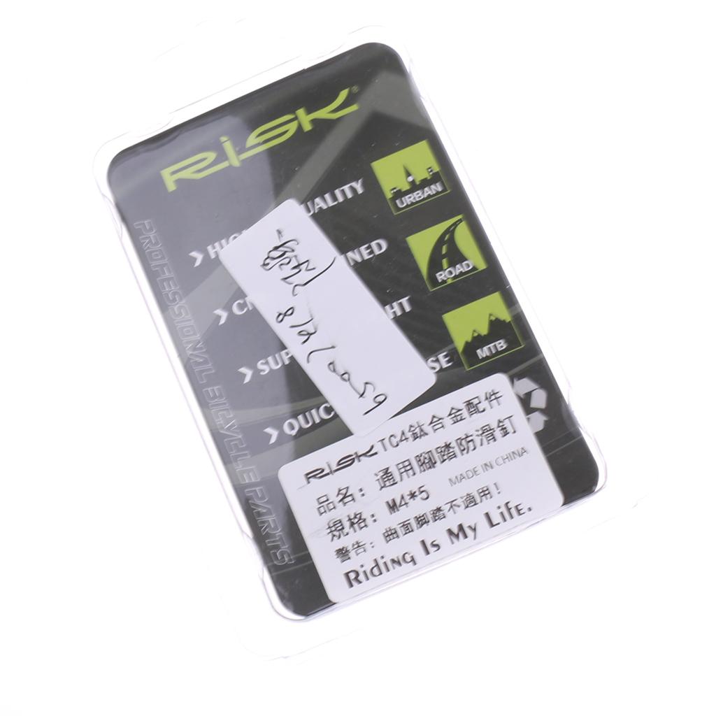 Cycling Bike Bicycle Pedal Screws Skid-Proof Platform Bolts Nuts Silver