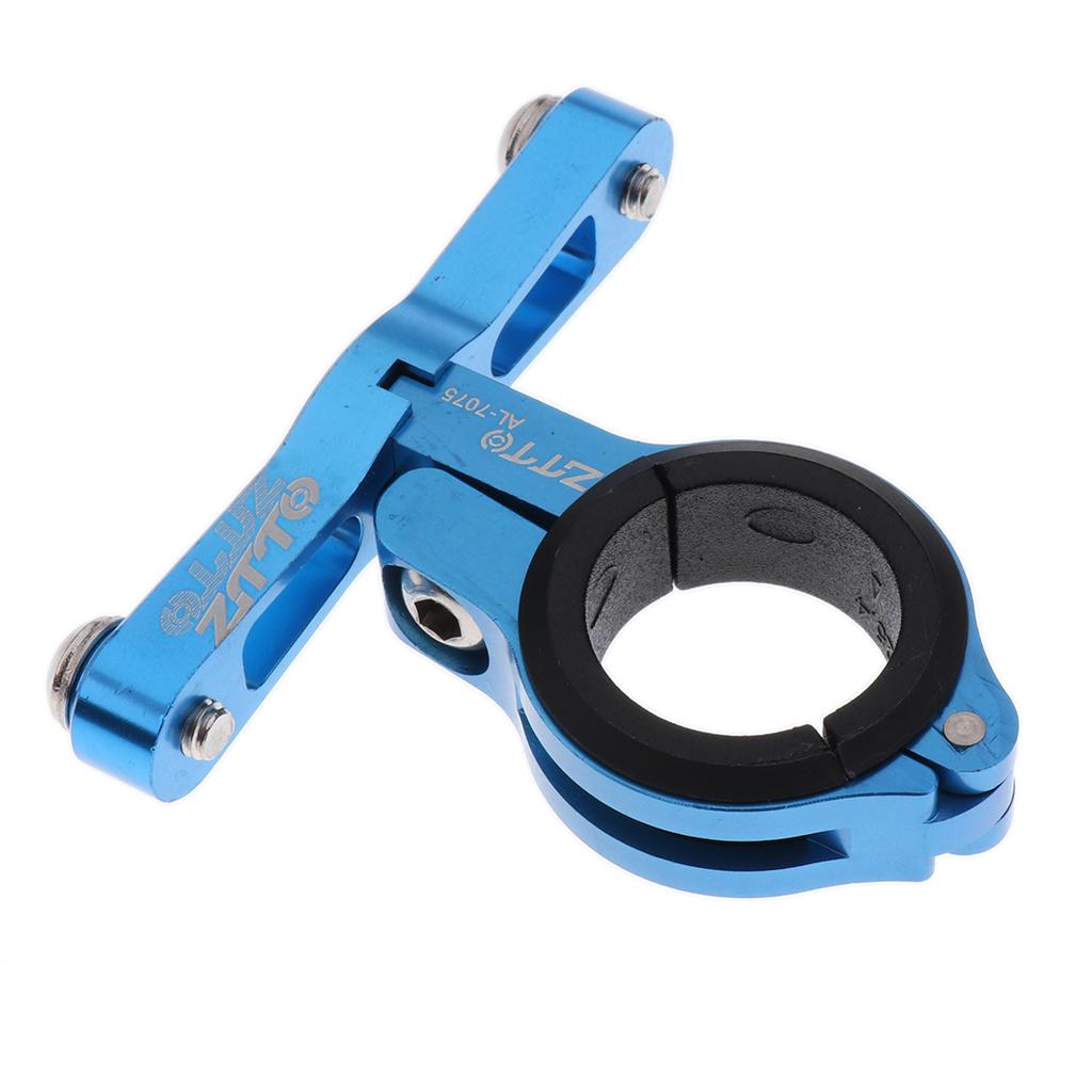 Bicycle Water Bottle Clamp Mount Holder Adapter For Handlebar SeatPost Blue